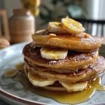 Saftige, zuckerfreie Pfannkuchen mit frischen Früchten.