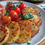 Saftiges Ofenhähnchen mit buntem Gemüse in einer Pfanne.