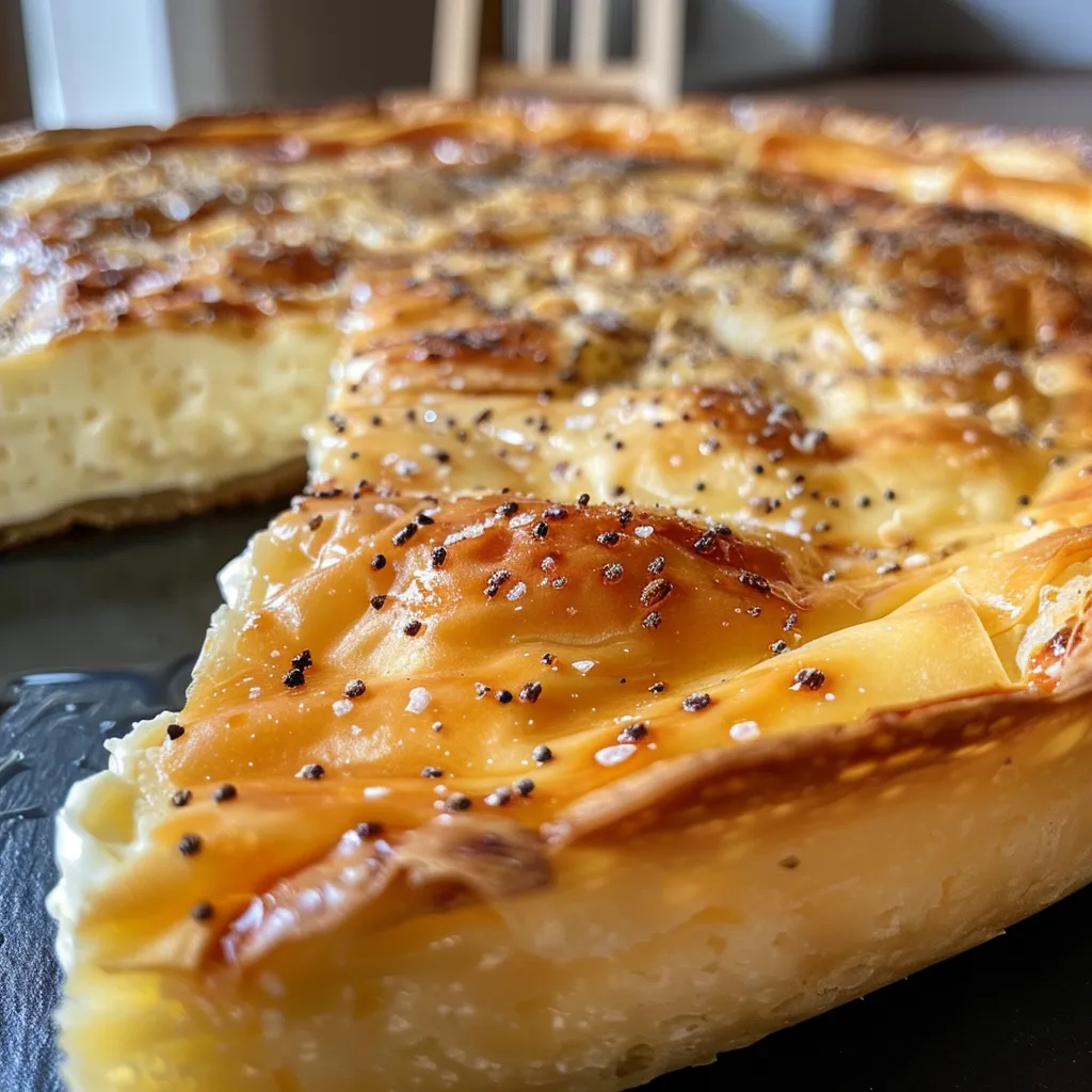 Seiteansicht von köstlichen, goldbraunen Quark-Pfannkuchen.