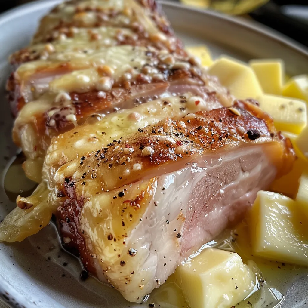 Seiteansicht von Rührei mit Hüttenkäse und Schnittlauch.