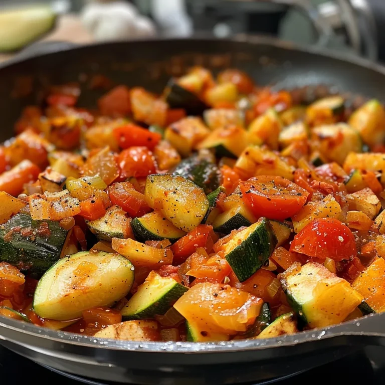 Nahaufnahme einer vegetarischen Reispfanne mit buntem Gemüse.