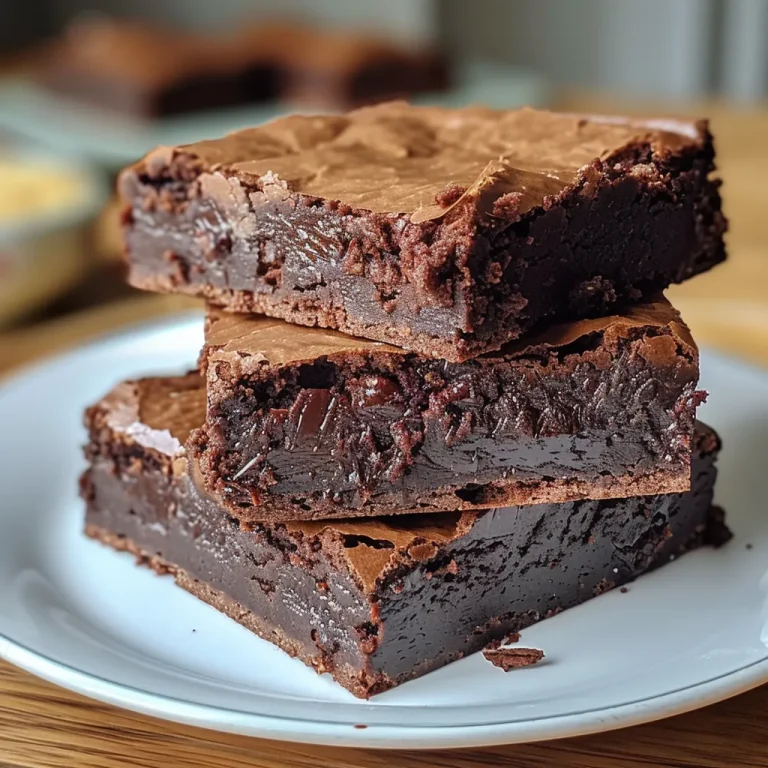 Saftige Schoko-Brownies in Nahaufnahme, seitliche Ansicht.