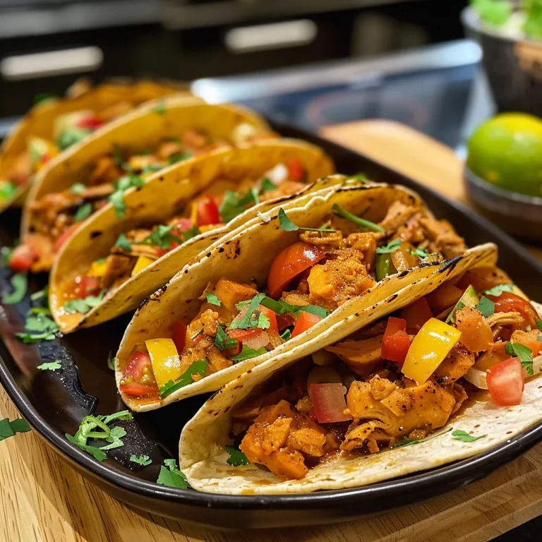 Einfach Taco-Pfanne: Geschmacksexplosion ohne viel Aufwand Nahaufnahme einer Taco-Pfanne mit Huhn und Reis, voller frischer Zutaten.