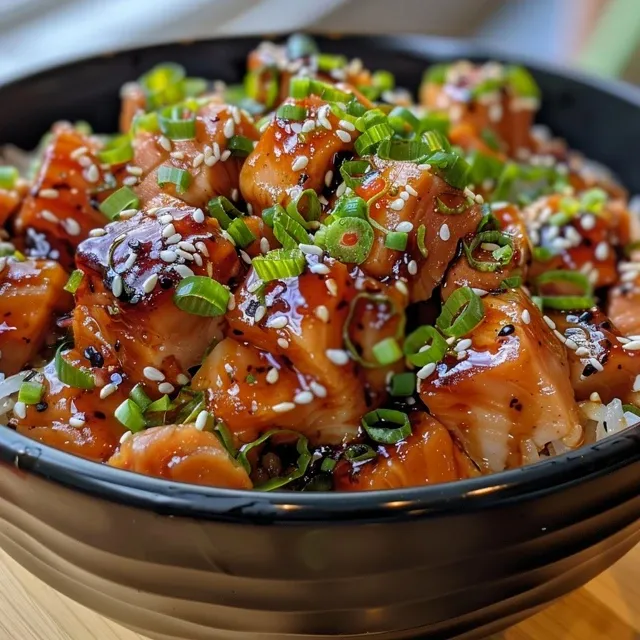 Genussvolle Teriyaki H hnchen Bowl Schnell und Einfach Zubereitet Nahaufnahme eines Teriyaki Hähnchen Bows mit Hähnchenbrust, Reis und Brokkoli.