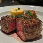 Saftige Rinderfiletstückchen in Kräuterbutter.