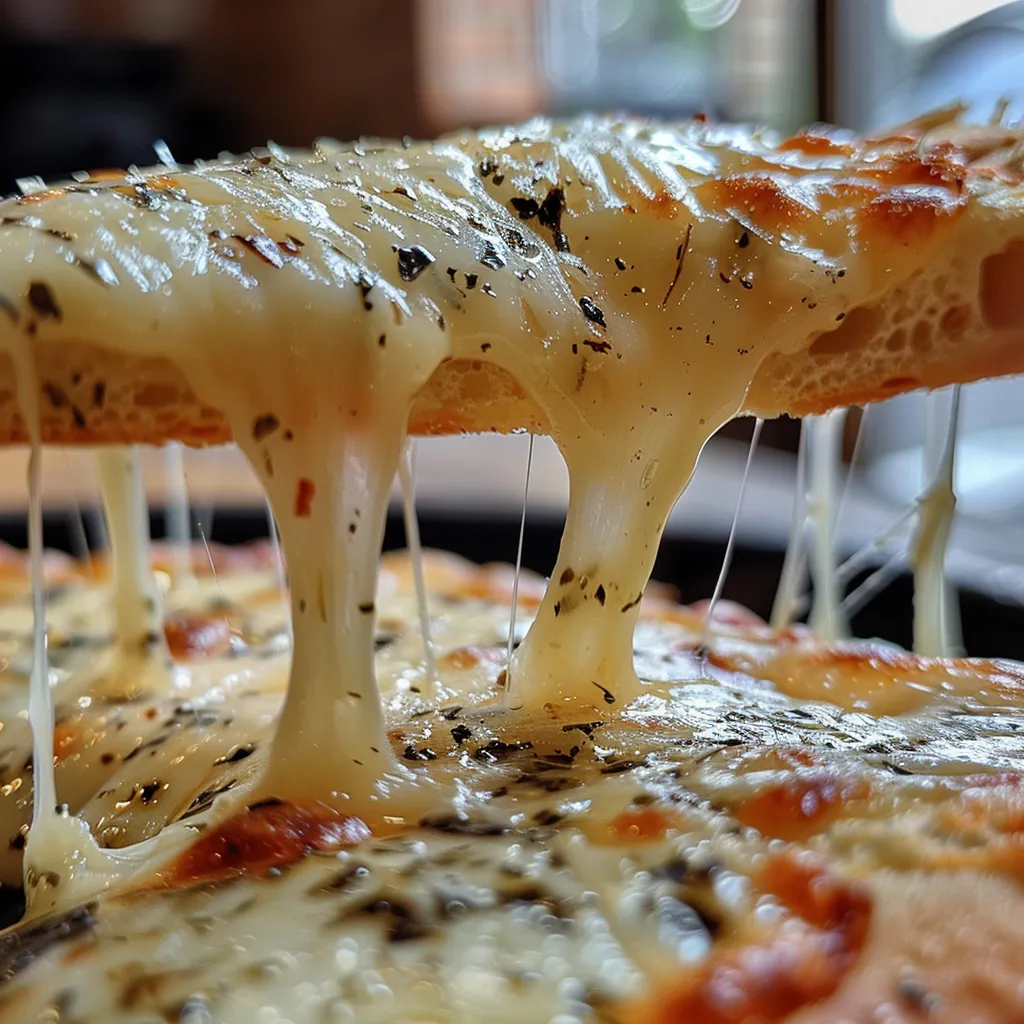 Detailaufnahme von gebackenen Knoblauch-Parmesan-Garnelen auf einem Teller.