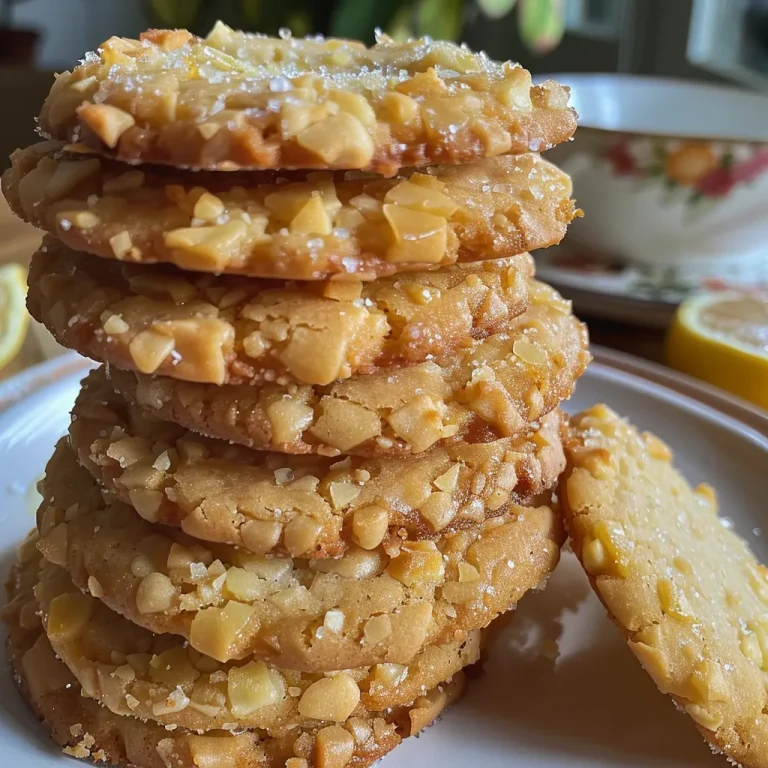 Saftige Zitronen Cookies mit einer goldenen, knusprigen Oberfläche.
