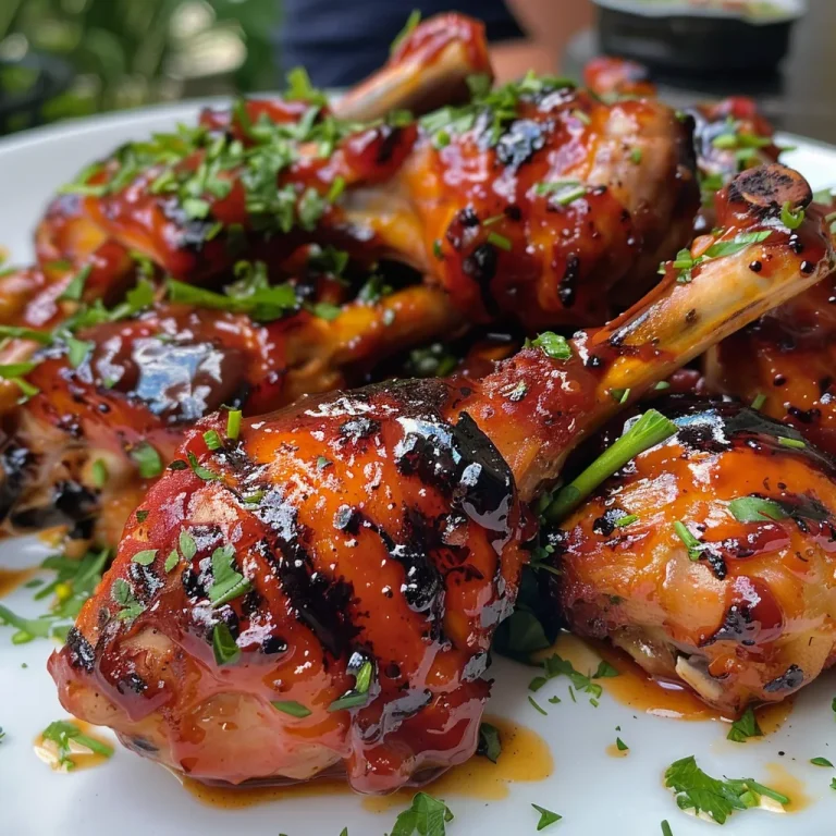 Genussvolle BBQ-Momente: Einfaches Hähnchen mit geröstetem Mais Nahaufnahme von BBQ Hähnchen und geröstetem Mais in einer Blechpfanne.