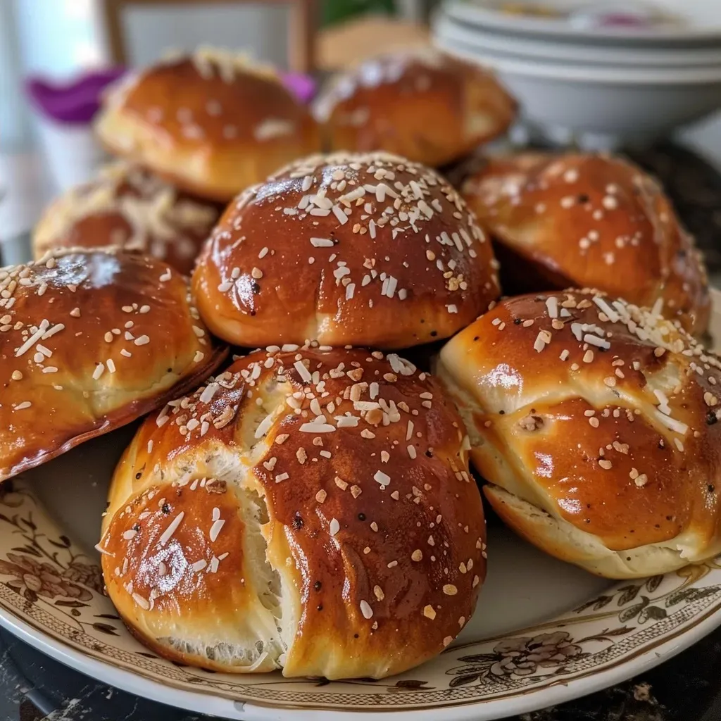 Seitenansicht eines appetitlichen Reisbällchens, das goldbraun gebraten ist.