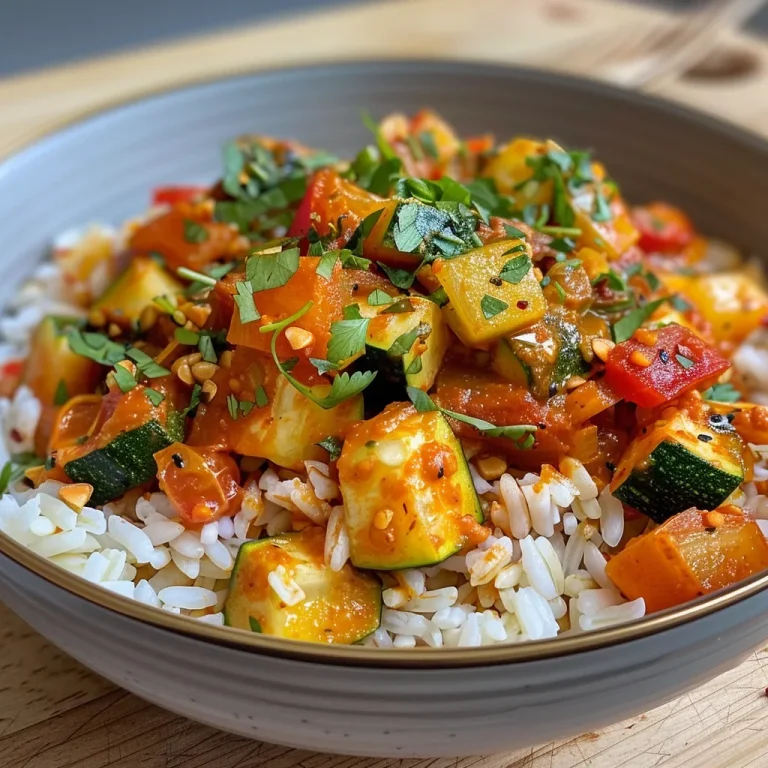 Bunte Genussmomente: Vegetarische Paprika Reis Pfanne für Jeden Tag Eine farbenfrohe Gemüsepfanne mit Paprika, Zucchini und Reis.