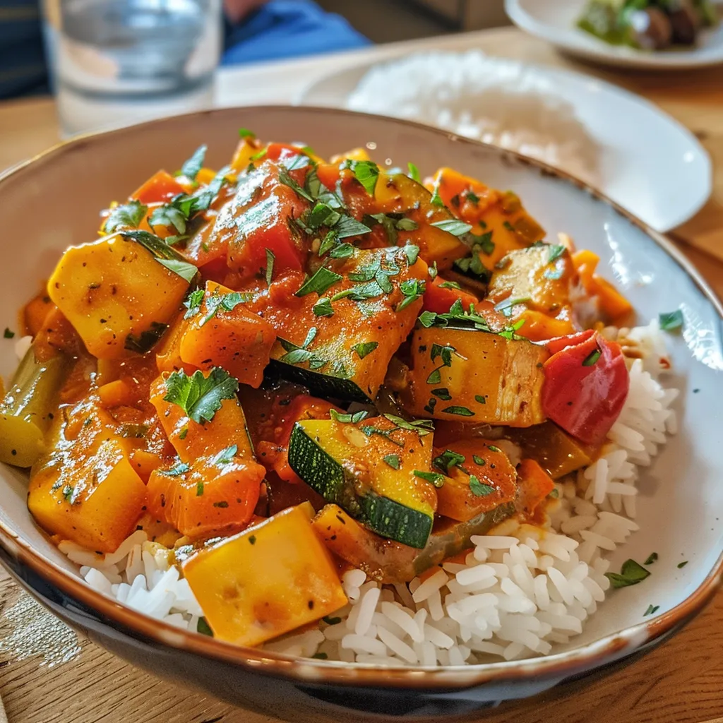 Juicy vegetarische Reisgerichte mit bunten Paprika und frischen Kräutern.