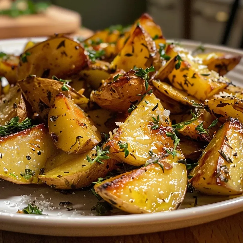 ['Close-up view of crispy Bratkartoffeln with golden edges and fresh herbs.', 'Side view of deliciously browned Bratkartoffeln arranged on a plate.', 'Juicy and crispy Bratkartoffeln garnished with fresh parsley and onions.', 'A plate of perfectly cooked Bratkartoffeln showcasing crispiness and texture.']