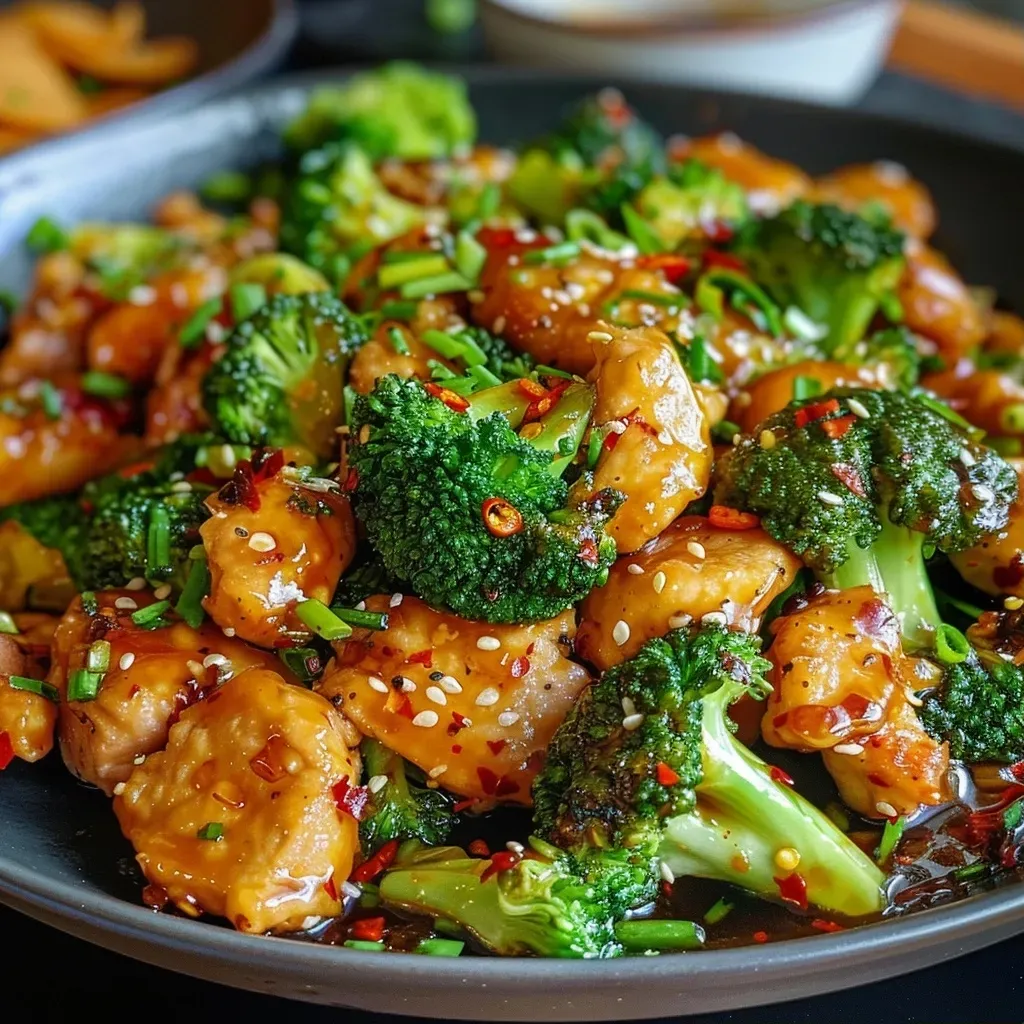 ['Close-up view of a colorful broccoli and carrot stir-fry with vibrant greens and oranges.', 'Side view of a delicious broccoli and carrot dish, showcasing fresh ingredients and spices.', 'Juicy broccoli and carrot stir-fry featuring sliced turkey and garnished with coconut chips.', 'Instagram-worthy photo of a broccoli and carrot pan, highlighting its spicy and savory elements.']