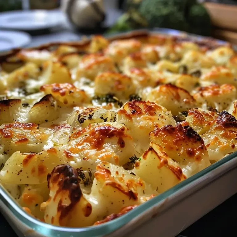 ['Close-up view of Brokkoli Kartoffel Gratin with a creamy béchamel sauce.', 'Side perspective of a delicious Brokkoli Kartoffel Gratin showcasing layers of broccoli and potatoes.', 'Juicy Brokkoli Kartoffel Gratin on a plate, highlighting the melted cheese and creamy texture.', 'Detailed shot of Brokkoli Kartoffel Gratin with a golden crust and vibrant green broccoli pieces.']