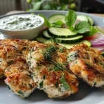 ['Close-up of a colorful Dump-und-Bake Hähnchen Tzatziki Auflauf with chicken, vegetables, and sauce.', 'Side view of a hearty Hähnchen Tzatziki casserole featuring chicken and fresh ingredients.', 'Juicy Dump-und-Bake chicken dish topped with Tzatziki and served in a baking dish.', 'Vibrant Hähnchen Tzatziki casserole prepared with assorted vegetables and feta cheese.']