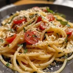 ['Close-up of a creamy shrimp pasta dish with vibrant tomatoes and herbs.', 'Side view of spaghetti with juicy shrimp in a rich tomato cream sauce.', 'Plate of linguine topped with succulent shrimp, tomatoes, and garnished with fresh basil.', 'Delicious pasta dish featuring peeled shrimp in a thick, flavorful tomato and cream sauce.']