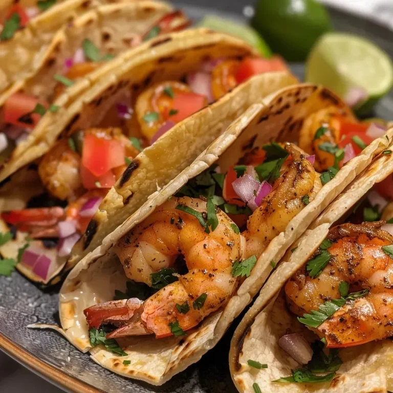 ['Close-up view of garnelen tacos with colorful fruit salsa on wooden table.', 'Juicy shrimp tacos topped with mango salsa, avocado, and lime slices.', 'Side view of garnelen tacos served with fresh ingredients and vibrant salsa.', 'Delicious shrimp tacos filled with toppings like mango, tomatoes, and herbs.']