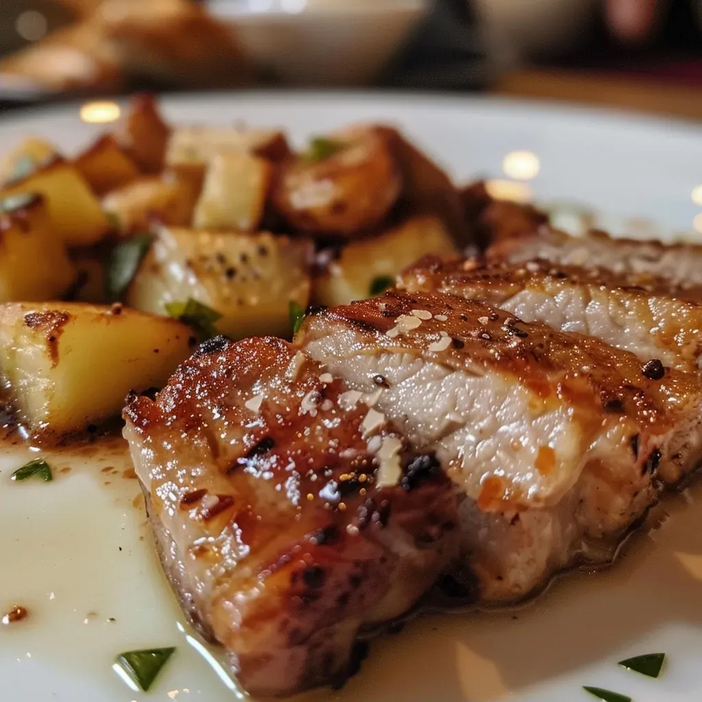 ['A close-up side view of a creamy meat and potato casserole with a golden crust.', 'Juicy Hackfleisch and potato bake, showcasing layers of ground beef and cheese.', 'A hearty dish of meat and potato casserole with fresh herbs on top.', 'A succulent casserole featuring a blend of beef and potatoes, baked to perfection.']