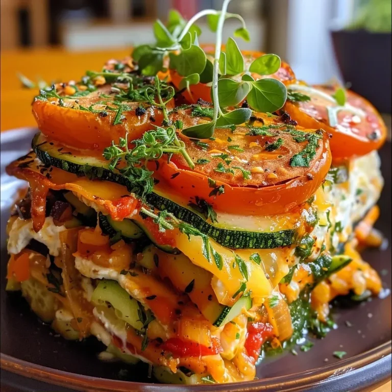 ['Close-up view of a colorful vegetable casserole with broccoli, zucchini, and bell peppers.', 'Side angle of a baked Hochprotein Gemüseauflauf, showcasing its cheesy top and vibrant vegetables.', 'Juicy Hochprotein vegetable casserole with visible layers of mixed veggies and cheese.', 'Deliciously baked vegetable dish featuring eggs and yogurt, highlighting fresh broccoli and zucchini.']