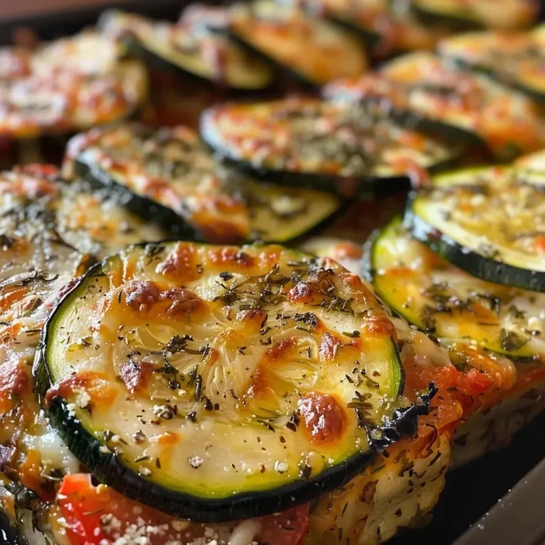 ['Close-up view of a baked Hühnchen Zucchini Auflauf with juicy chicken and fresh vegetables.', 'Side angle of a delicious Hühnchen Zucchini Auflauf featuring melted mozzarella and vibrant zucchini slices.', 'Tasty Hühnchen Zucchini Auflauf showcasing chicken pieces and cherry tomatoes, garnished with parsley.', 'A hearty serving of Hühnchen Zucchini Auflauf highlighting golden-brown cheese and colorful veggies.']