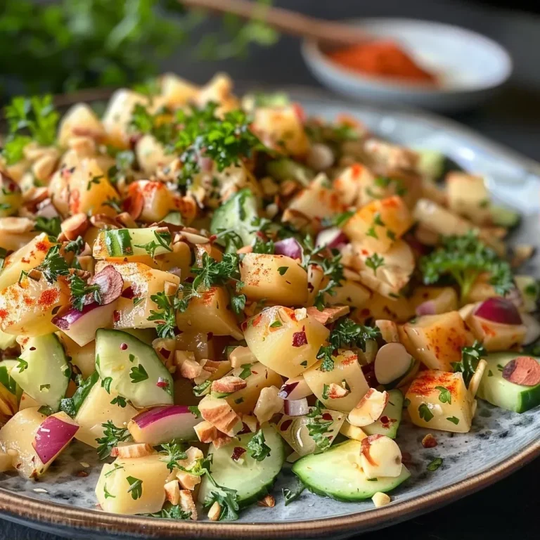 ['Close-up side view of a colorful Hüttenkäse Kichererbsen Salat in a bowl.', 'Juicy Hüttenkäse Kichererbsen Salat with diced cucumber, bell pepper, and herbs.', 'Vibrant salad featuring Hüttenkäse, chickpeas, chopped vegetables, and lemon.', 'Fresh salad prepared with Hüttenkäse, chickpeas, and chopped parsley.']
