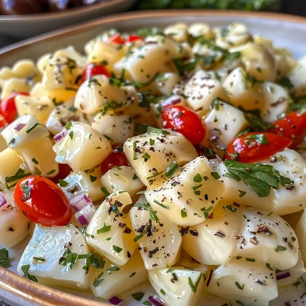 ['Close-up side view of a colorful Hüttenkäse Kichererbsen Salat in a bowl.', 'Juicy Hüttenkäse Kichererbsen Salat with diced cucumber, bell pepper, and herbs.', 'Vibrant salad featuring Hüttenkäse, chickpeas, chopped vegetables, and lemon.', 'Fresh salad prepared with Hüttenkäse, chickpeas, and chopped parsley.']