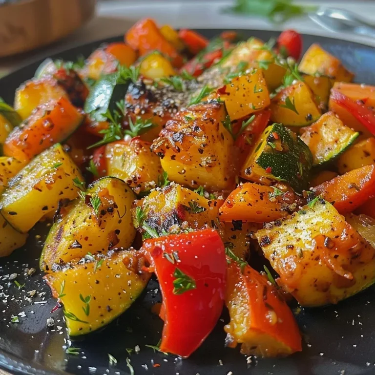 ['Close-up view of a vibrant Kartoffel Gemüsepfanne with colorful vegetables.', 'Juicy Kartoffel Gemüsepfanne showcasing potatoes and fresh vegetables.', 'Side view of a delicious vegetable and potato stir-fry prepared in a skillet.', 'Detailed image of a Kartoffel Gemüsepfanne with zucchini, paprika, and carrots.']