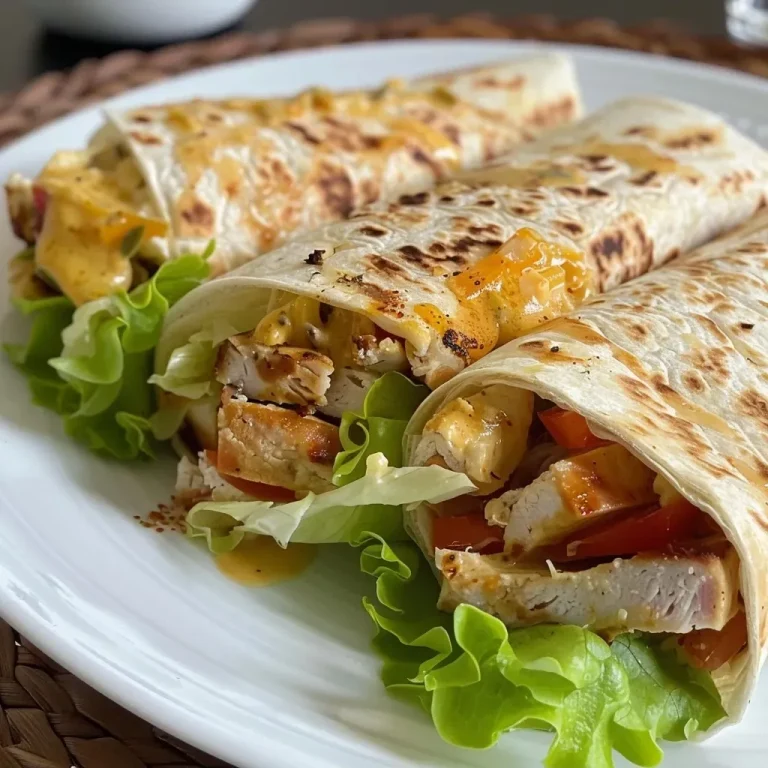 ['Close-up side view of Käse Knoblauch Hähnchen Wraps, showcasing juicy chicken and melted cheese.', 'Tasty Käse Knoblauch Hähnchen Wraps arranged neatly, highlighting garlic and cheese filling.', 'Side view of a tortilla wrap filled with seasoned chicken, cheese, and garlic, ready to be enjoyed.', 'Delicious presentation of Käse Knoblauch Hähnchen Wraps with vibrant ingredients visible.']