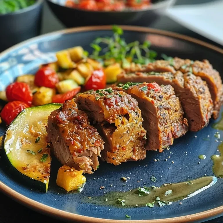 ['Close-up side view of a low carb Hackfleisch-Gemüse-Auflauf with vibrant zucchini and red paprika.', 'Juicy low carb casserole featuring ground meat and assorted vegetables in a creamy cheese topping.', 'Delicious dish showcasing layers of minced meat, zucchini, and peppers, baked to a golden finish.', 'A savory low carb vegetable casserole with a rich cheese crust and garnished with herbs.']