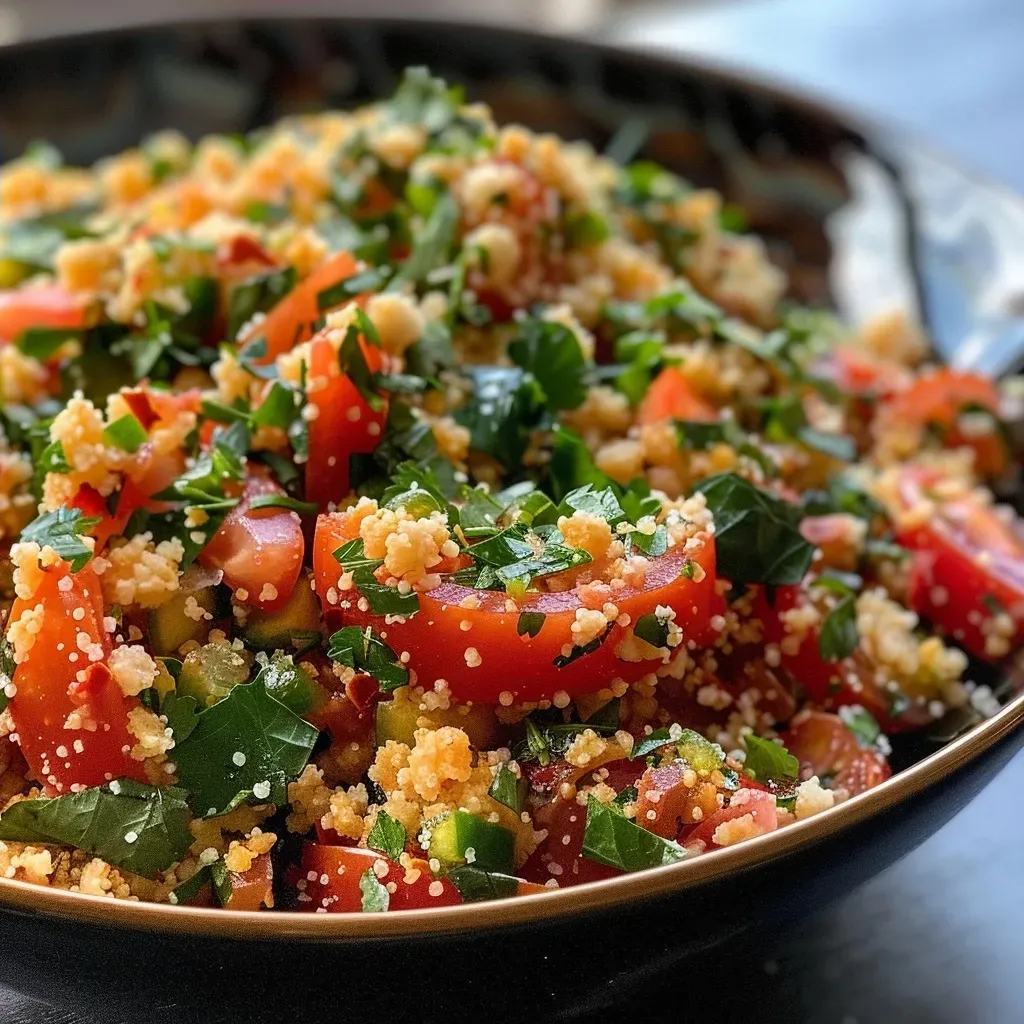 ['A close-up side view of a Moroccan couscous casserole topped with fresh herbs and cheese.', 'Juicy Moroccan couscous bake featuring layers of vegetables and chicken, garnished with mint.', 'Delicious Moroccan couscous dish with vibrant carrots, tomatoes, and a sprinkle of cheese.', 'Vibrant and hearty Moroccan couscous casserole filled with colorful vegetables and spices.']
