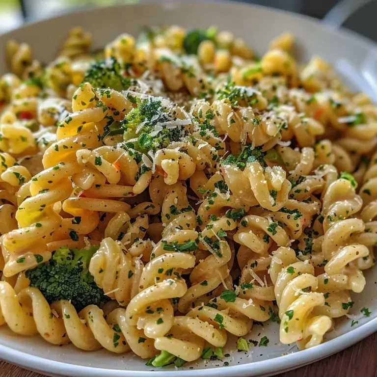 ['Close-up view of creamy pasta with broccoli garnished with fresh basil.', 'Side shot of penne pasta and broccoli in a rich cream sauce.', 'Juicy noodles mixed with broccoli in a light, creamy sauce.', 'Delicious pasta dish featuring broccoli in a thick creamy sauce.']