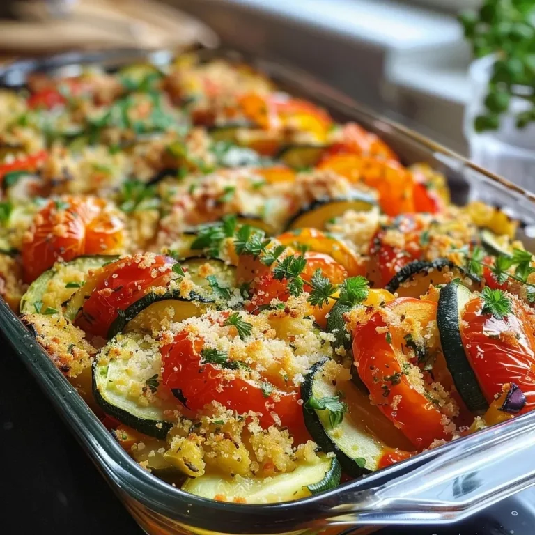 ['Close-up side view of a baked dish with couscous, zucchini, peppers, and feta.', 'Juicy, colorful oven-baked casserole featuring couscous and fresh vegetables.', 'Delicious servings of baked couscous with diced zucchini, red and yellow peppers, and crumbled feta.', 'Hearty oven dish showcasing couscous mixed with zucchini, paprika, and feta cheese.']
