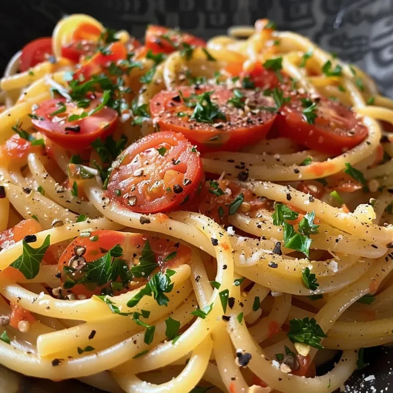 ['Close-up of a bowl of Pasta Napoli featuring tomato sauce and herbs.', 'Side view of pasta covered in a vibrant red tomato sauce with a garnish of herbs.', 'A delicious serving of Pasta Napoli with a rich tomato sauce and topped with seeds.', 'Juicy pasta dish with tomato sauce and fresh ingredients, captured from the side.']