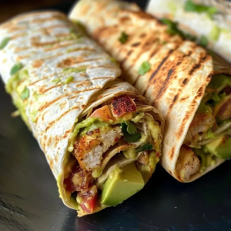 ['A close-up view of a Southwest chicken wrap with colorful ingredients.', 'Side view of a juicy chicken wrap filled with fresh vegetables and cheese.', 'Detailed image of a tortilla wrap containing grilled chicken and avocado.', 'Close-up shot showcasing the layers of a Southwest hahnchen wrap.']