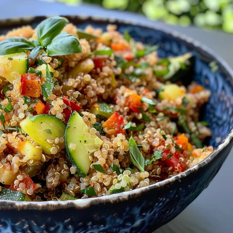 ['Close-up view of a quinoa vegetable casserole with colorful diced vegetables.', 'Juicy quinoa vegetable bake displayed from the side, highlighting its texture and ingredients.', 'Side perspective of a vibrant quinoa vegetable dish, showcasing fresh ingredients.', 'Detailed close-up of a quinoa casserole featuring mixed vegetables and cheese on top.']