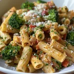 ['Close-up view of a bowl of Hähnchen-Brokkoli-Pasta with vibrant broccoli and chicken pieces.', 'Juicy Hähnchen-Brokkoli-Pasta displayed in a side view, showcasing its rich colors and textures.', 'A delicious serving of Hähnchen-Brokkoli-Pasta featuring tender chicken and fresh broccoli in a creamy sauce.', 'An appetizing close-up of Hähnchen-Brokkoli-Pasta, highlighting the pasta, chicken, and broccoli together.']