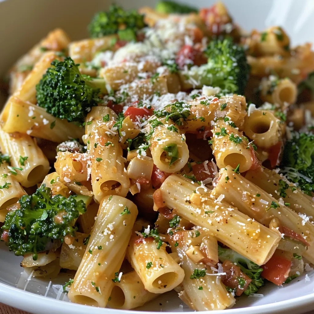 ['Close-up view of a bowl of Hähnchen-Brokkoli-Pasta with vibrant broccoli and chicken pieces.', 'Juicy Hähnchen-Brokkoli-Pasta displayed in a side view, showcasing its rich colors and textures.', 'A delicious serving of Hähnchen-Brokkoli-Pasta featuring tender chicken and fresh broccoli in a creamy sauce.', 'An appetizing close-up of Hähnchen-Brokkoli-Pasta, highlighting the pasta, chicken, and broccoli together.']