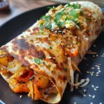 ['A close-up side view of a juicy Viraler Kartoffel Wrap filled with ingredients.', 'Side view of a delicious Viraler Kartoffel Wrap showcasing its ingredients, taken with an iPhone 15 Pro.', 'A mouthwatering Viraler Kartoffel Wrap, featuring layers of colorful ingredients from a close-up angle.', 'Juicy Viraler Kartoffel Wrap displayed from the side, highlighting its vibrant fillings.']