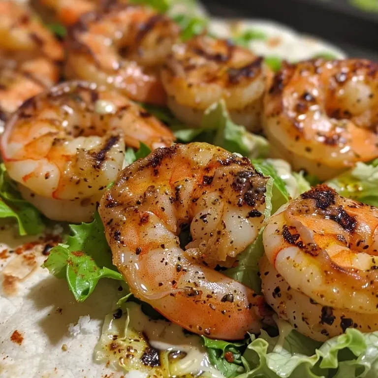 ['Close-up view of a zesty grilled shrimp caesar wrap with vibrant greens and creamy dressing.', 'A side perspective of a delicious shrimp caesar wrap showcasing juicy shrimp and fresh lettuce.', 'Detailed image of a grilled shrimp caesar wrap, highlighting the colorful ingredients and tortilla.', 'Juicy grilled shrimp caesar wrap presented from the side, emphasizing the fresh and vibrant fillings.']