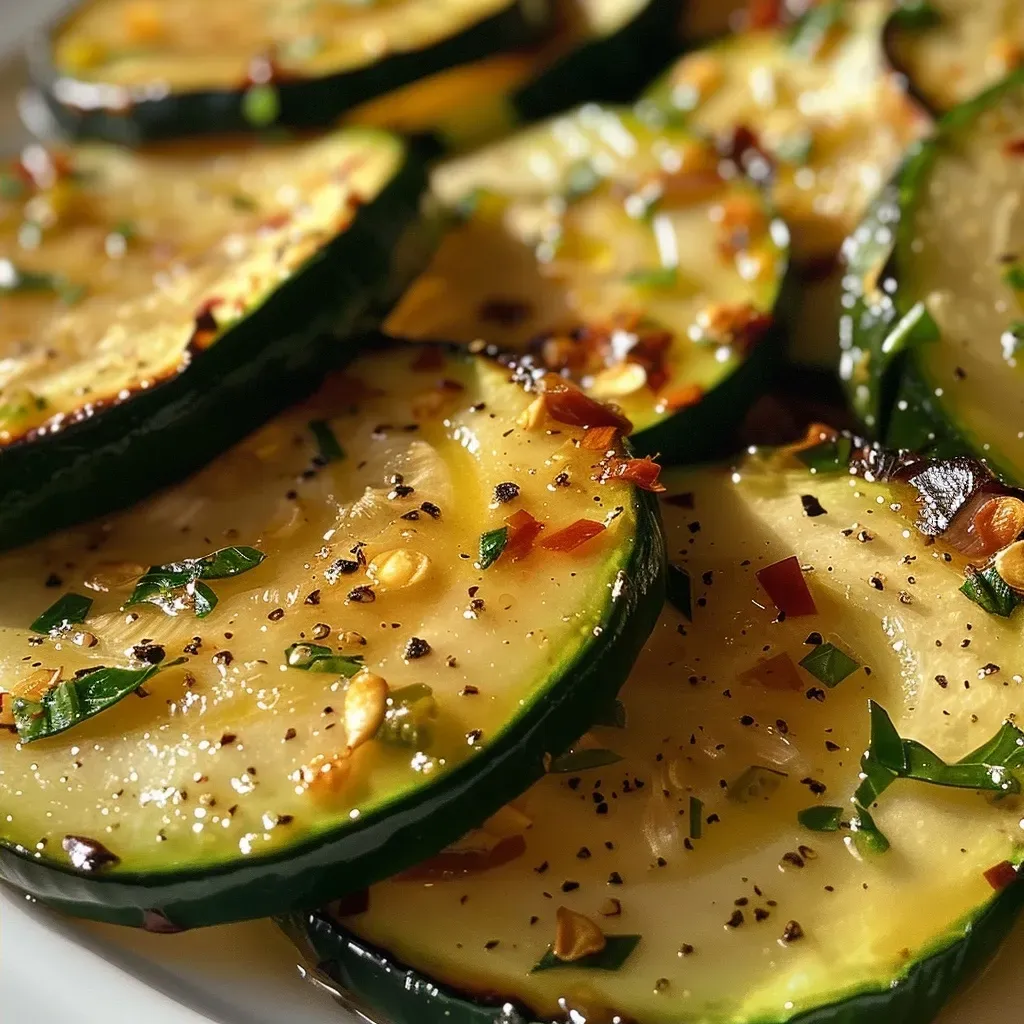 Close-up view of sizzling zucchini-hack dish in a pan, showcasing vibrant colors.
