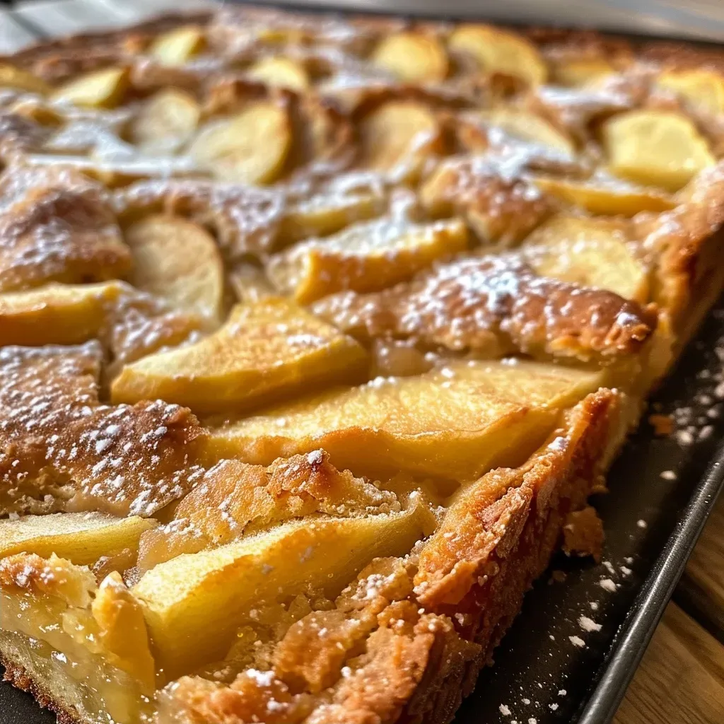 ['Close-up of a warm apple pie sprinkled with cinnamon, showcasing golden crust and juicy filling.', 'Side view of a freshly baked apple pie with a flaky crust and visible apple slices, dusted with cinnamon.', 'Mouth-watering image of a cinnamon apple pie, highlighting its golden crust and juicy apple filling.', 'Detailed view of an apple pie with a rich, flaky crust and a generous sprinkle of cinnamon on top.']