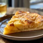 ['Close-up view of fluffy Apfelpfannkuchen topped with powdered sugar.', 'Side view of golden Apfelpfannkuchen with apple slices, showcasing its fluffy texture.', 'Juicy Apfelpfannkuchen presented on a plate, highlighting its deliciousness and ingredients.', 'Detailed shot of warm Apfelpfannkuchen, featuring the crispy edges and soft center.']