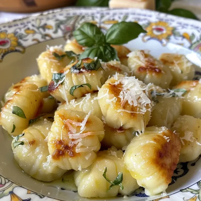 ['Close-up of golden-brown fried gnocchi with caramelized cauliflower and herbs.', 'A delicious plate of pan-fried gnocchi with roasted cauliflower florets.', 'Juicy fried gnocchi topped with caramelized cauliflower and garnished with parsley.', 'Side view of crispy gnocchi served with cauliflower and a sprinkle of parmesan.']