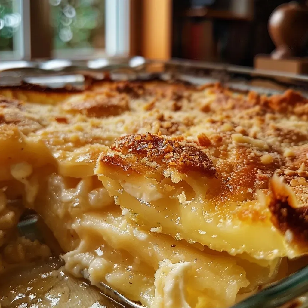 ['Close-up of gratinated figs topped with almond flakes.', 'Side view of juicy, caramelized figs with a golden crust.', 'Deliciously baked figs drizzled with maple syrup and almonds.', 'A mouthwatering dish of gratinated figs showcasing creamy filling.']