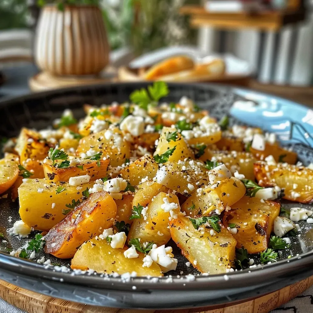 ['Close-up of a delicious Grünkohlpfanne with vibrant greens and potatoes.', 'Side view of a hearty Grünkohlpfanne featuring kale, potatoes, and feta cheese.', 'Juicy Grünkohlpfanne arranged beautifully with ingredients visible.', 'Colorful plate of Grünkohlpfanne showcasing green kale and golden potatoes.']