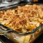 ['Close-up of a Herzhaftes Apfel-Sellerie-Crumble, showcasing layers of apples and celery topped with a golden crust.', 'Side view of Herzhaftes Apfel-Sellerie-Crumble, highlighting the buttery crumble and fresh apple pieces.', 'Juicy Herzhaftes Apfel-Sellerie-Crumble, with visible chunks of apple and a sprinkle of oats on top.', 'Detailed shot of Herzhaftes Apfel-Sellerie-Crumble, featuring a crispy topping over a warm, savory filling.']