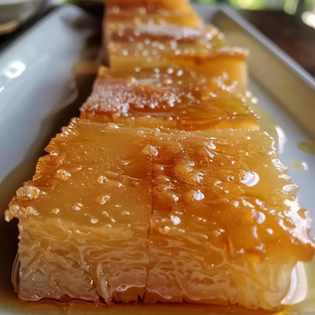 ['Close-up view of caramelized celery stalks with a glossy finish.', 'Side perspective of juicy, glazed celery arranged on a plate.', 'Detailed image of tender caramelized celery highlighting its rich texture.', 'Vivid close-up showcasing golden-brown caramelized celery.']