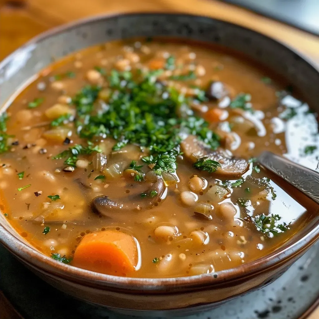 ['Close-up view of creamy Kastaniensuppe in a bowl, garnished with chives.', 'Side perspective of Kastaniensuppe served in a rustic dish, highlighting its rich texture.', 'Detailed shot of luscious Kastaniensuppe with fresh chives on top, showcasing its smooth consistency.', 'Engaging close-up of hot Kastaniensuppe with a sprinkle of nutmeg, ready to be enjoyed.']