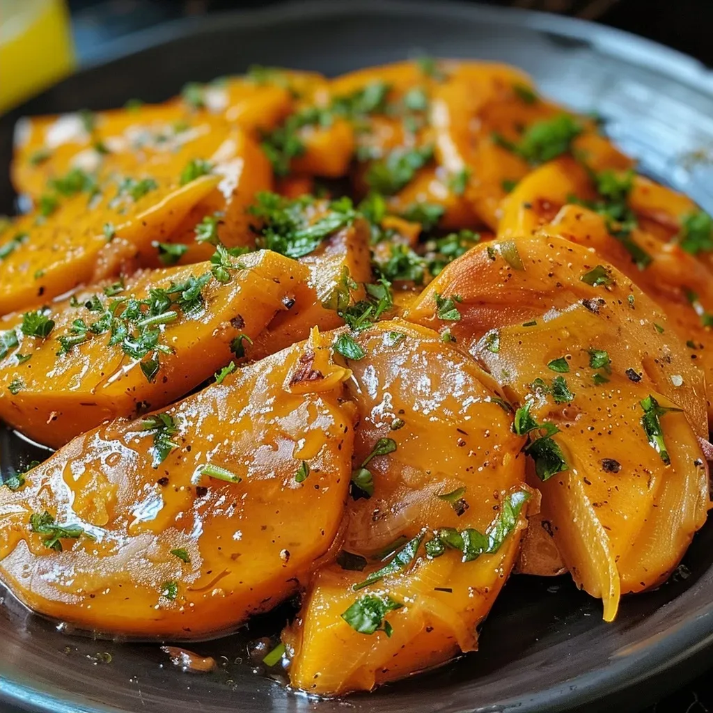 ['Close-up side view of a creamy Kürbis-Senf-Aufstrich in a small bowl.', 'A vibrant orange pumpkin mustard spread in a rustic dish, garnished with herbs.', 'Rich and textured Kürbis-Senf-Aufstrich with a smooth consistency, displayed on a wooden surface.', 'Artistic presentation of Kürbis-Senf-Aufstrich, highlighting its creamy and thick texture.']
