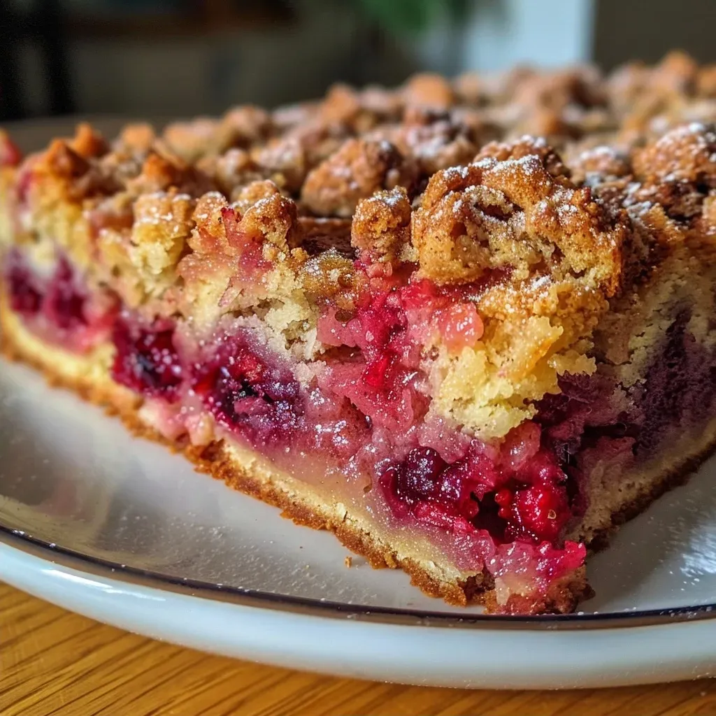 ['Close-up of Pflaumen-Streusel-Kuchen, showcasing a golden crumb topping and juicy plums.', 'Side view of a freshly baked Pflaumen-Streusel-Kuchen with a rich streusel topping.', 'Detailed shot of Pflaumen-Streusel-Kuchen highlighting the moist plums and crumbly crust.', 'Rustic view of Pflaumen-Streusel-Kuchen emphasizing the vibrant purple plums and buttery streusel.']